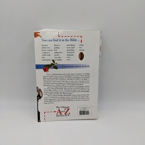 Where to Find It in the Bible A to Z Resource Paperback Book Church Verses Guide - Picture 3 of 4